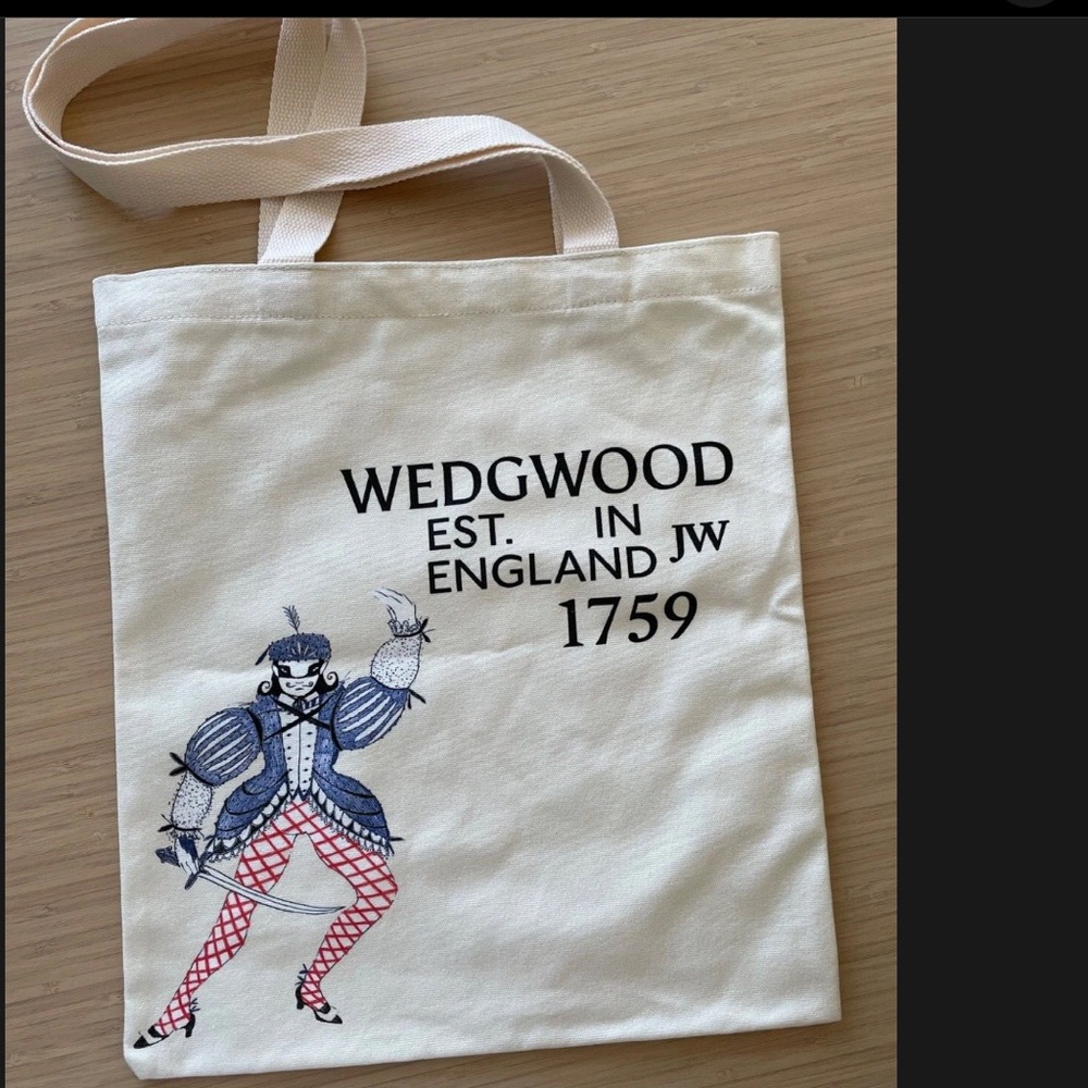 Wedgwood Cream Canvas Tote Bag NIP Clara & The Nutcracker Jamie Sutherland Art